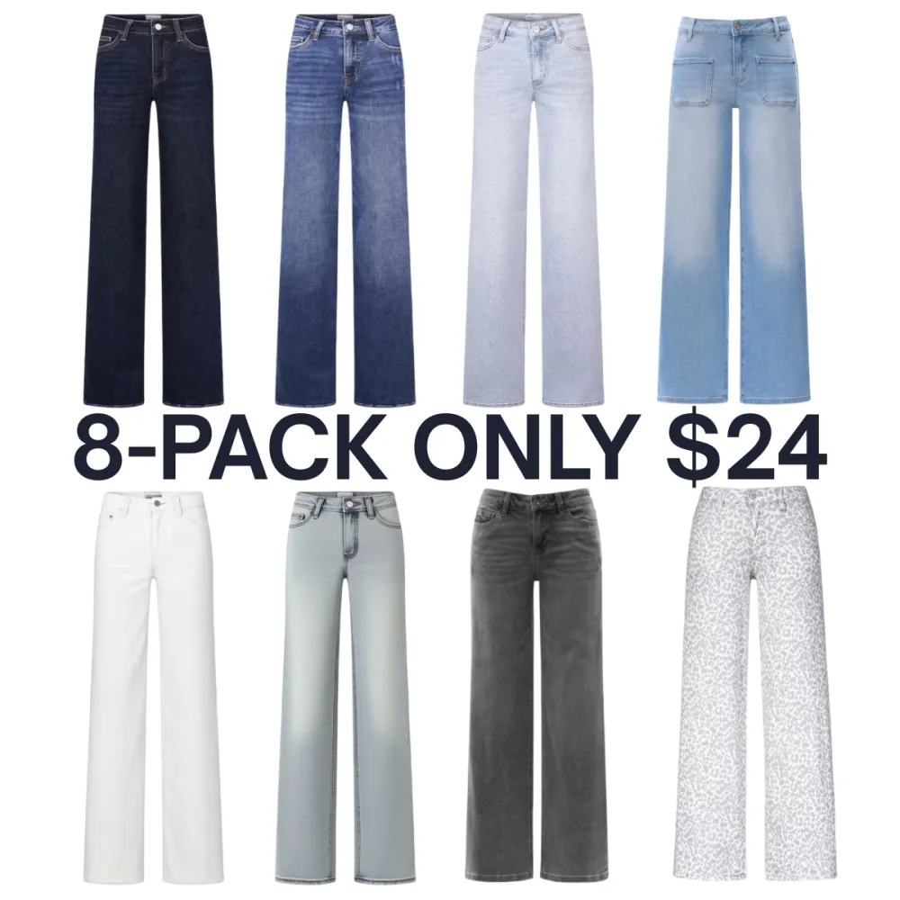 Women’s BBL-Enhancing Wide-Leg Baggy Jeans