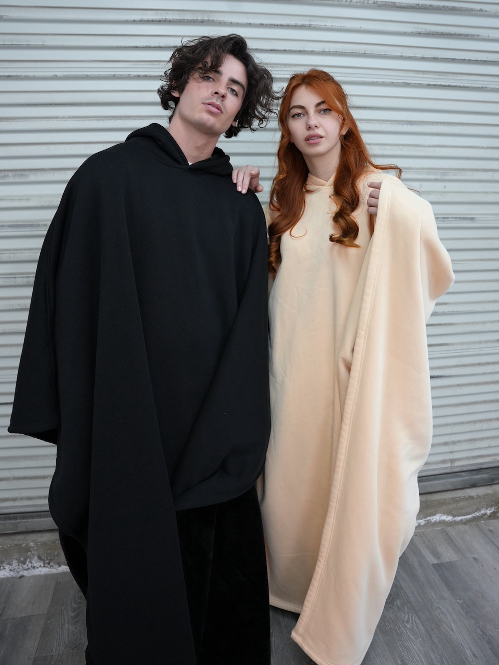 Clearance Sale🎇 - Solid Color sided Fleece Hoodie Blanket