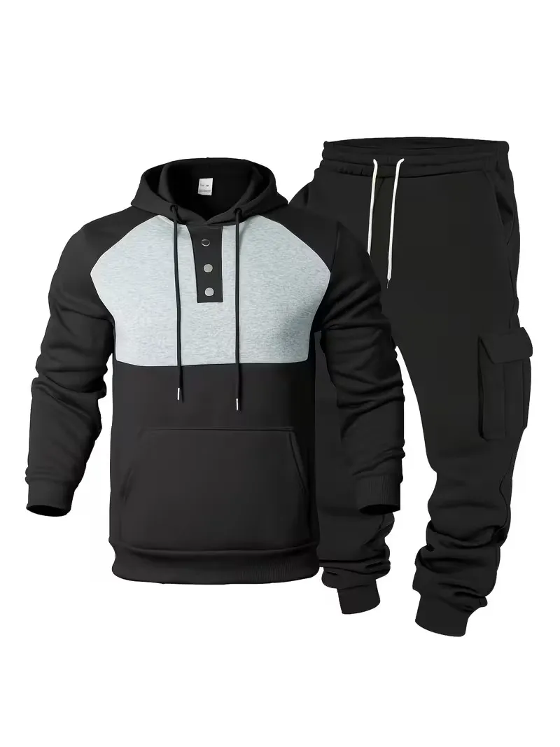 🔥Clearance sale!Men's Winter Fleece-Lined loose Casual Workwear Outfit with Multi-Pocket Jacket & Pants