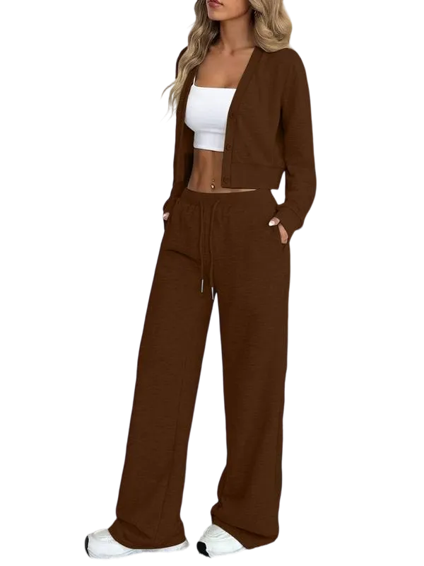 Women's Long Sleeve Jacket & Pants Set
