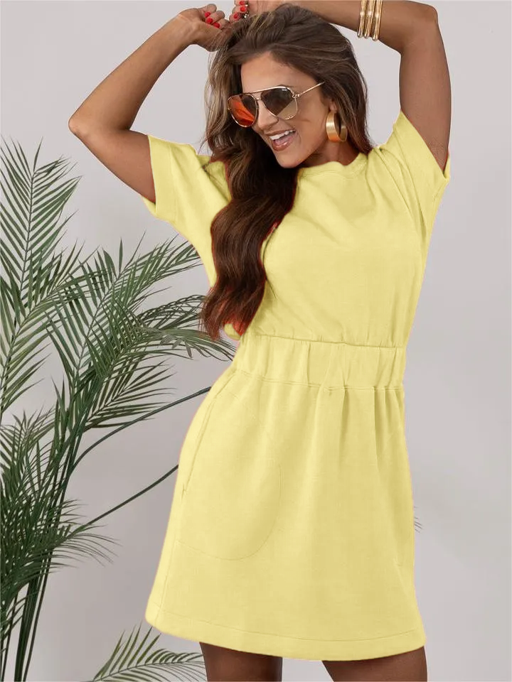 Cinched T-Shirt Dress