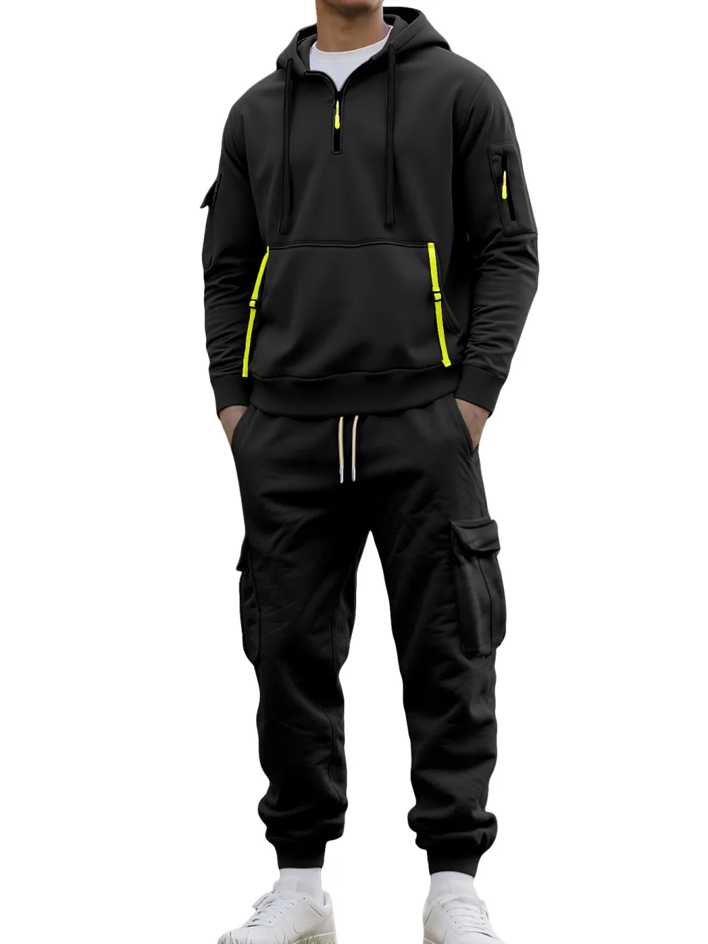 🔥Clearance sale!Men's autumn&winter hooded fashion sweatshirt with multiple pockets,