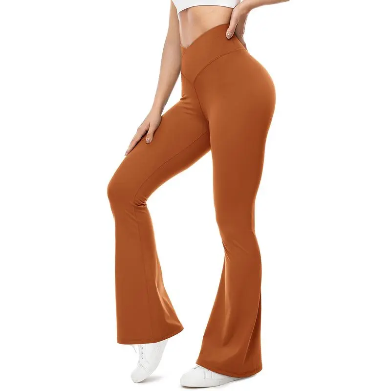 🔥Last Day 95% OFF🔥Women's Crossover High-Waist Wide Leg Yoga Pants