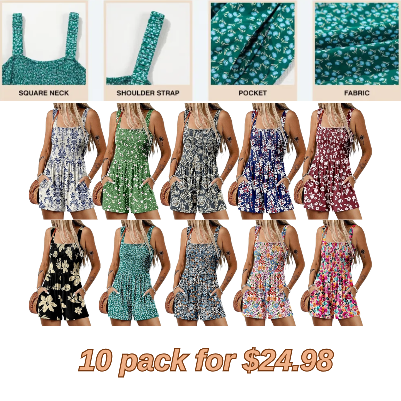 🔥 Women's Summer Smocked Romper