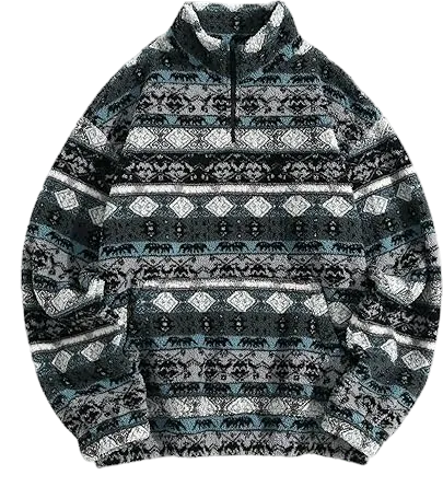 🔥Last Day 95% OFF🔥Women's Ethnic Pattern Zip-Up Sweatshirt
