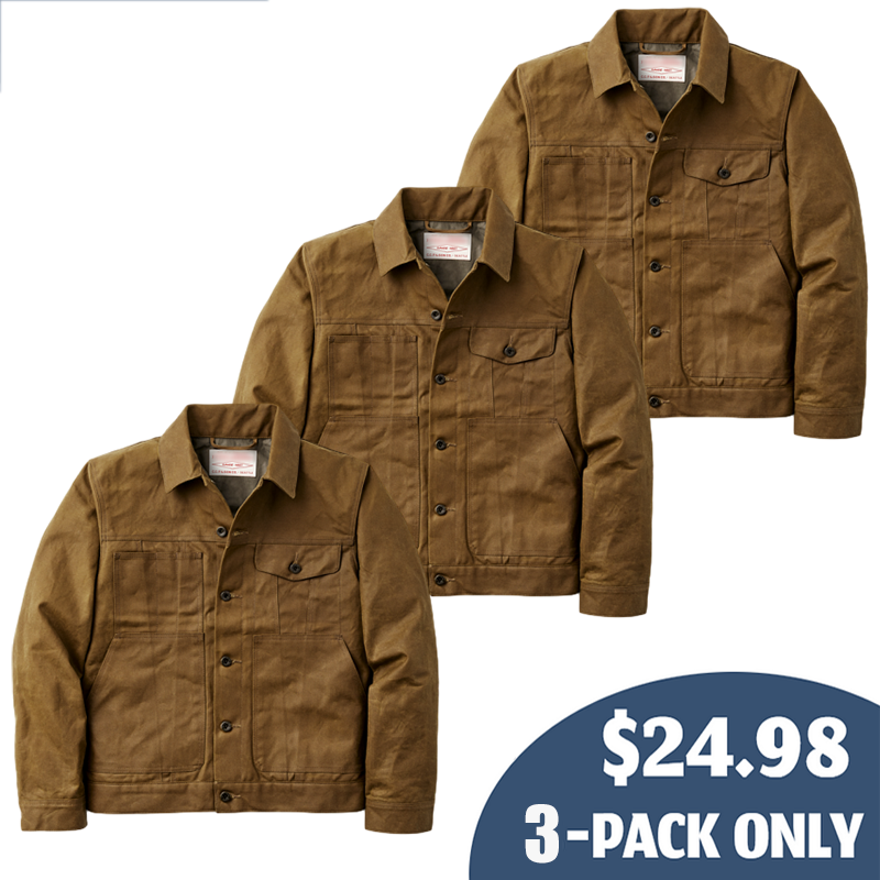 Tin Cloth Short Lined Cruiser Jacket - Mackinaw Wool Anorak - Tin Cloth Short Lined Cruiser Jacket