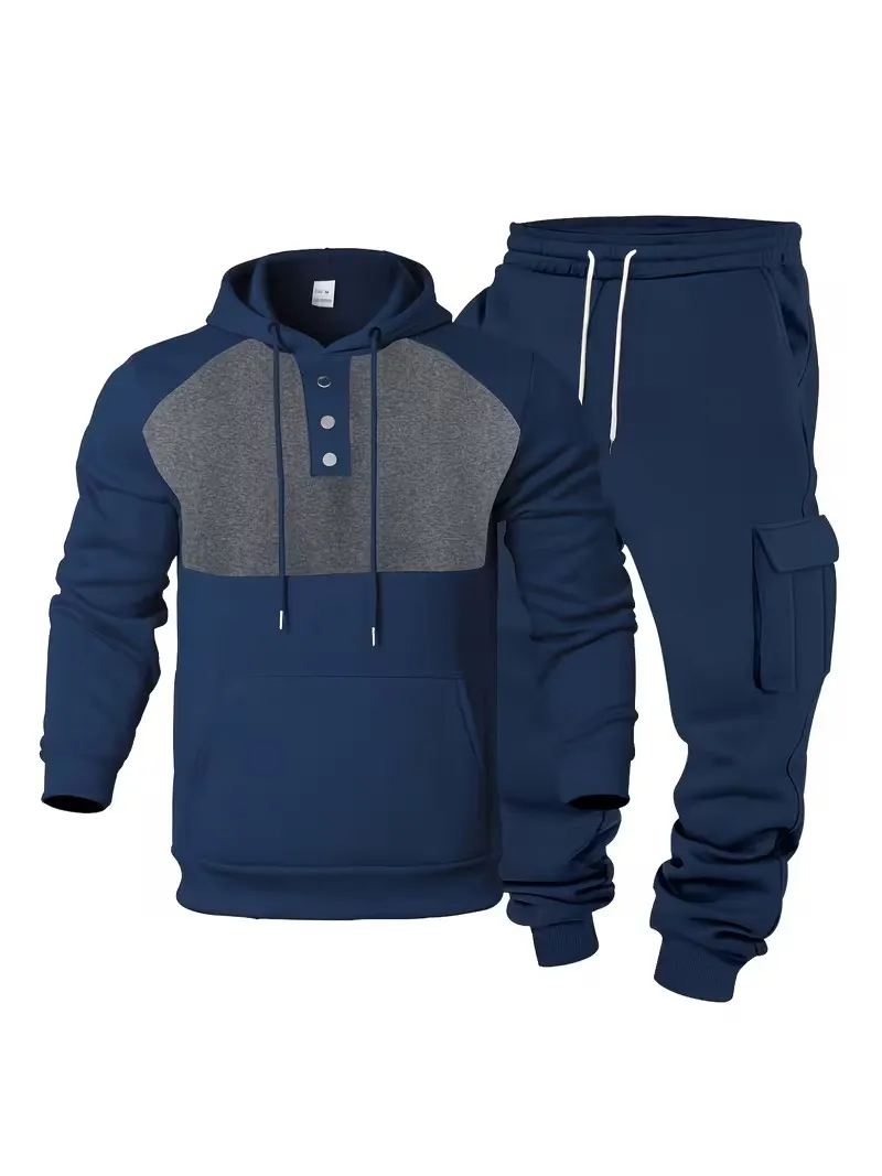 🔥Clearance sale!Men's Winter Fleece-Lined loose Casual Workwear Outfit with Multi-Pocket Jacket & Pants