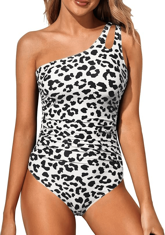 💥Daily Sales of 4100+💥 2025 Hot Sale One Shoulder One Piece Swimsuit🏖️