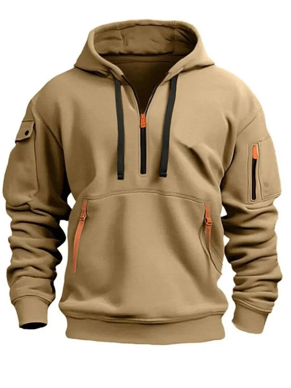🔥Clearance sale!Men's autumn&winter hooded fashion sweatshirt with multiple pockets,
