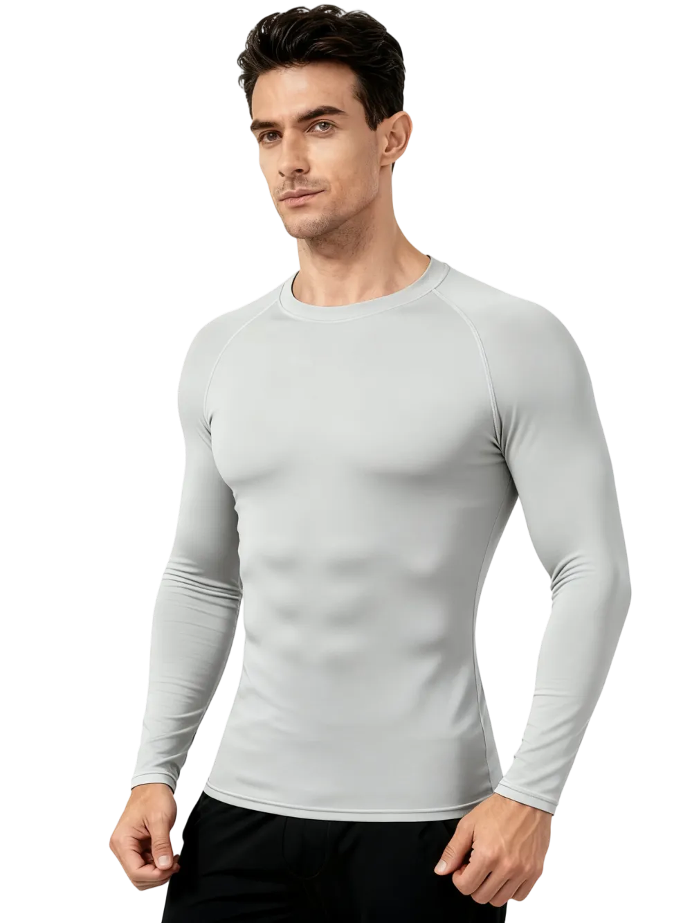 Men's Tight Quick-Drying Raglan Long Sleeve Shirt