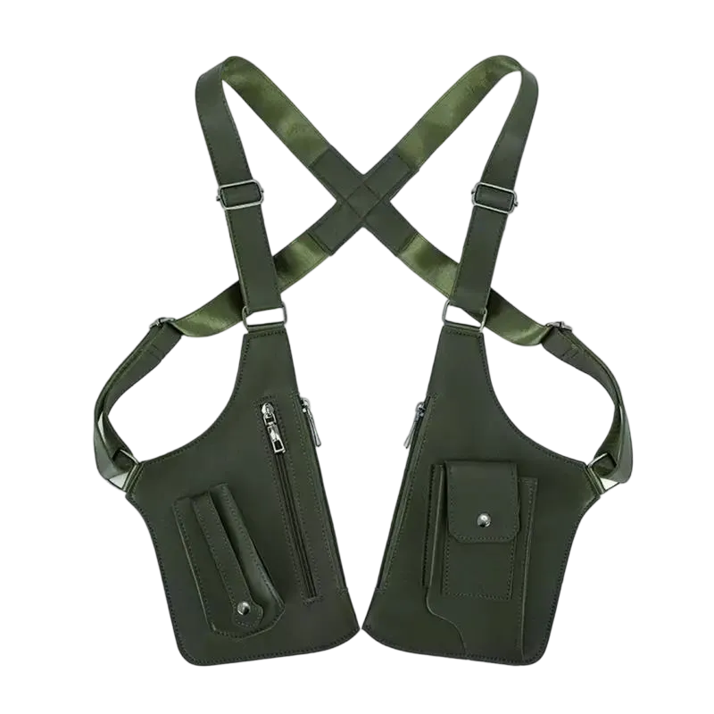 Men's Adjustable Anti-theft Leather Underarm Shoulder Bag