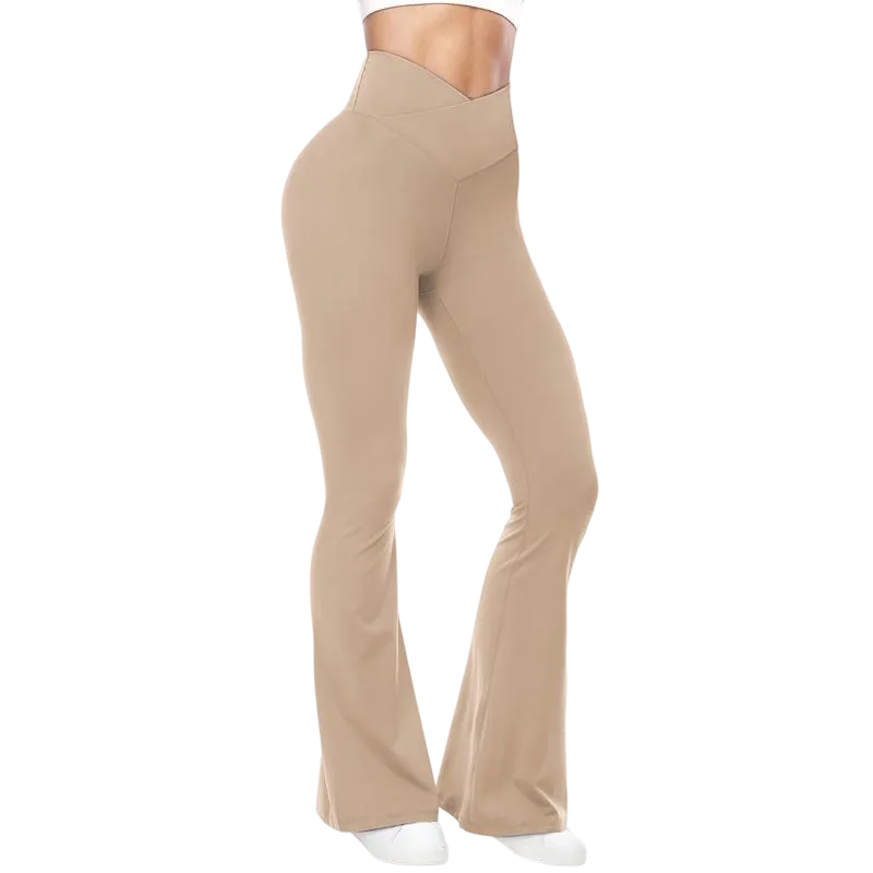 🔥Last Day 95% OFF🔥Women's Crossover High-Waist Wide Leg Yoga Pants