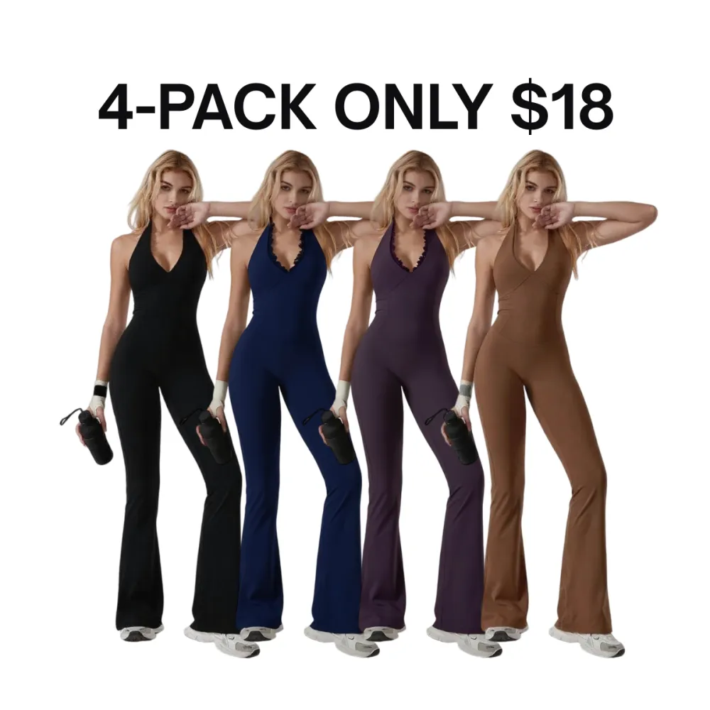 Women's Backless Halter Jumpsuit