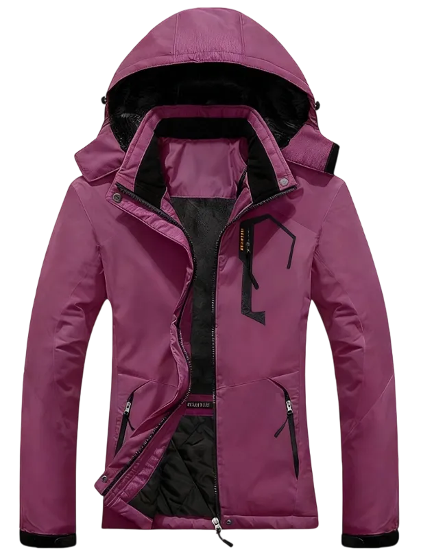 Women's Mountain Waterproof Ski Snow Jacket Rain Winter Jacket Coat Hooded Windproof Parka