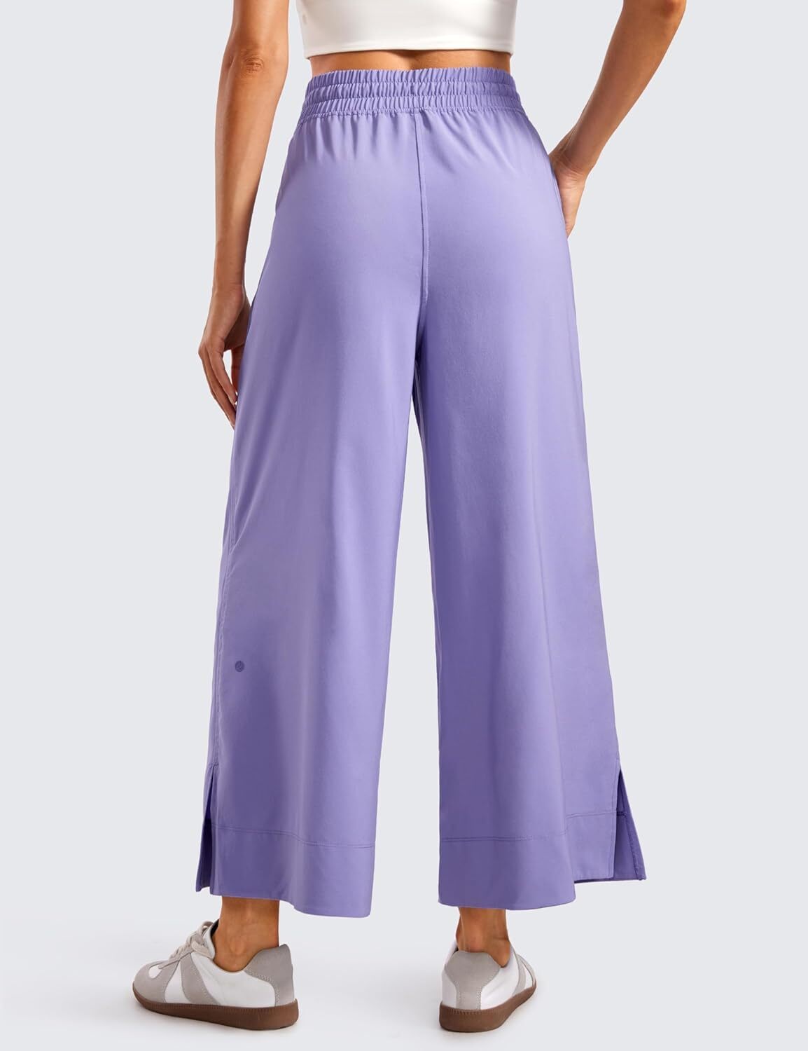 Lightweight Wide Leg Cropped Pants for Women 25