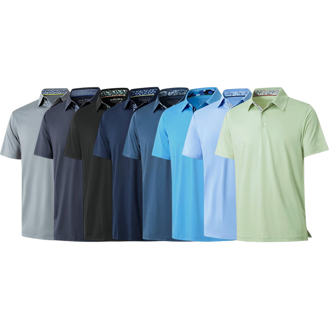 Mens Polo Shirts Short Casual Dry Fit Performance Designed Collared Golf Polo Shirts for Men Plus Size Men's Tops