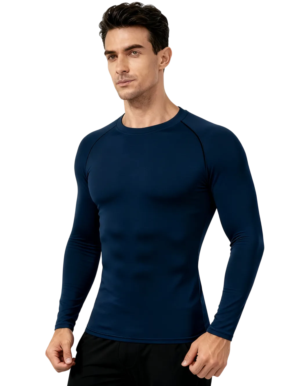Men's Tight Quick-Drying Raglan Long Sleeve Shirt