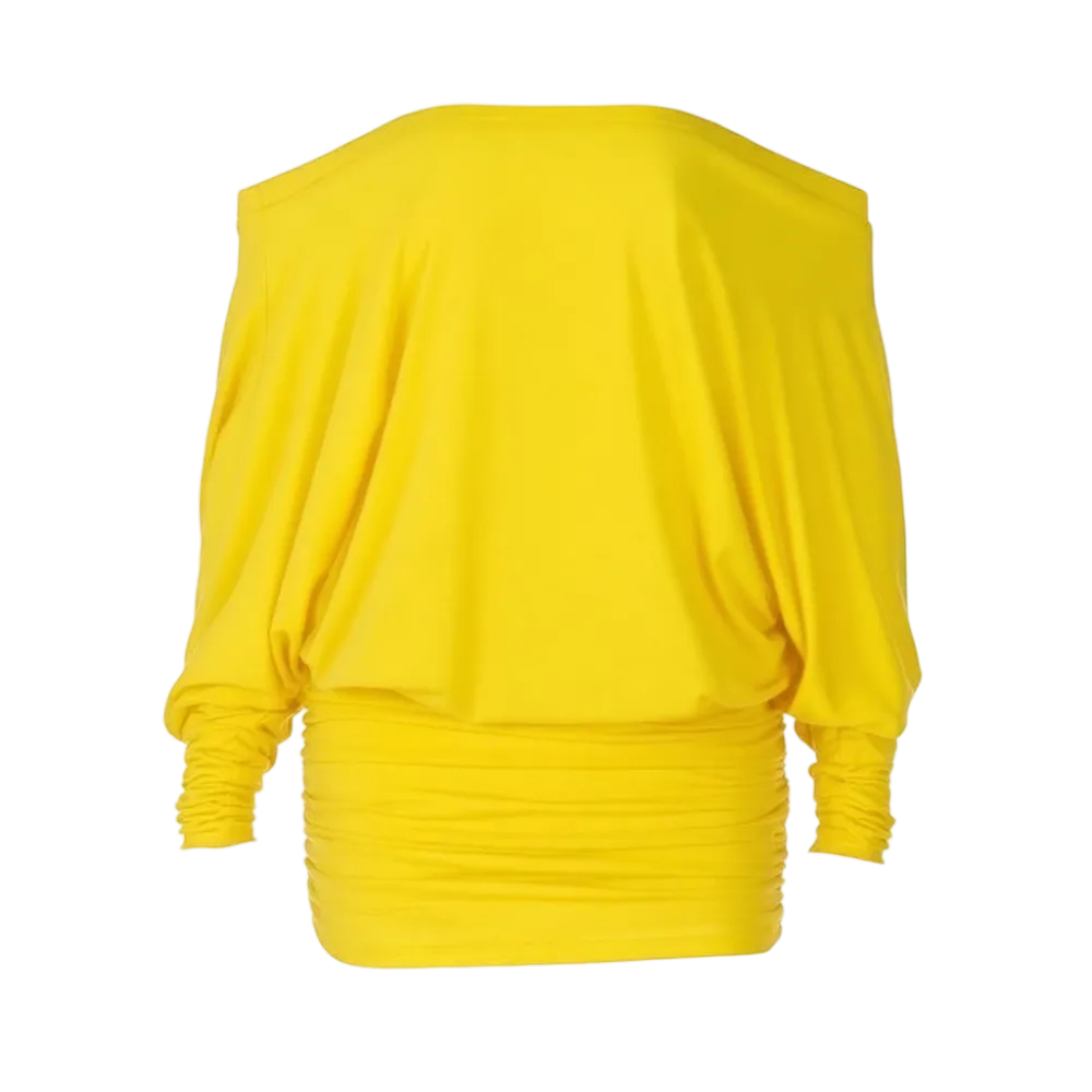 🔥Last Day 95% OFF🔥Women's Solid Off The Shoulder Sheer Ruched Dress
