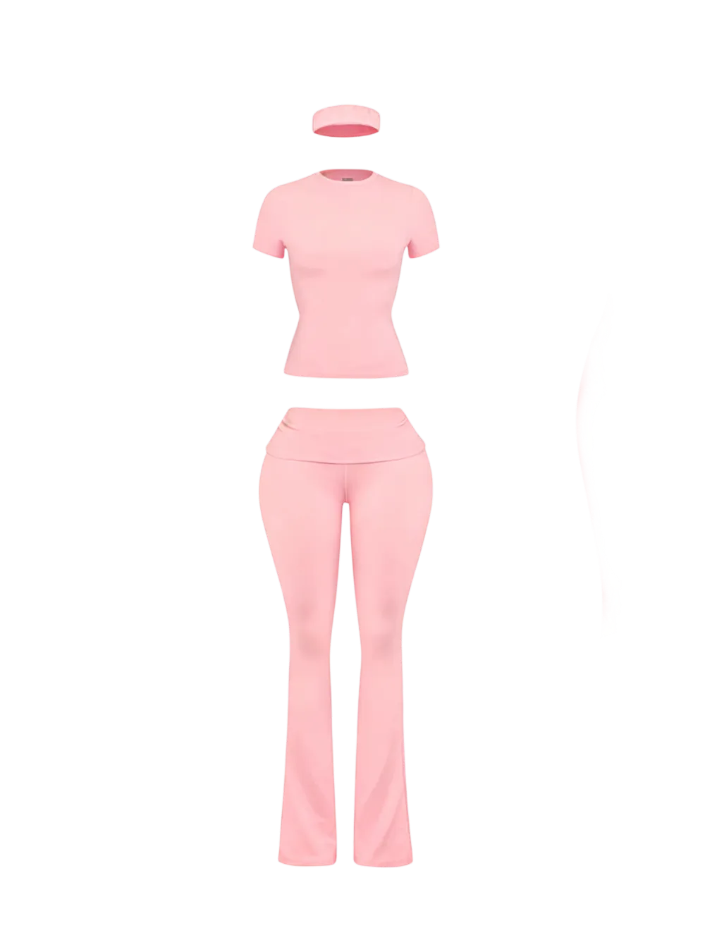 Women’s Soft Fold Over Set With Headband 3 Piece Set