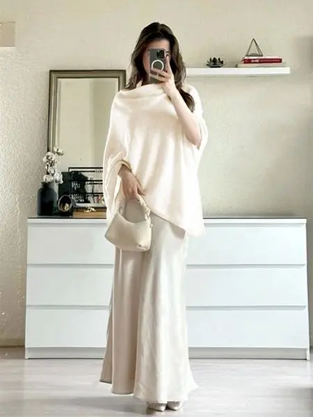 Women's Plain Loose Elegant Fashion Sweater Shawl