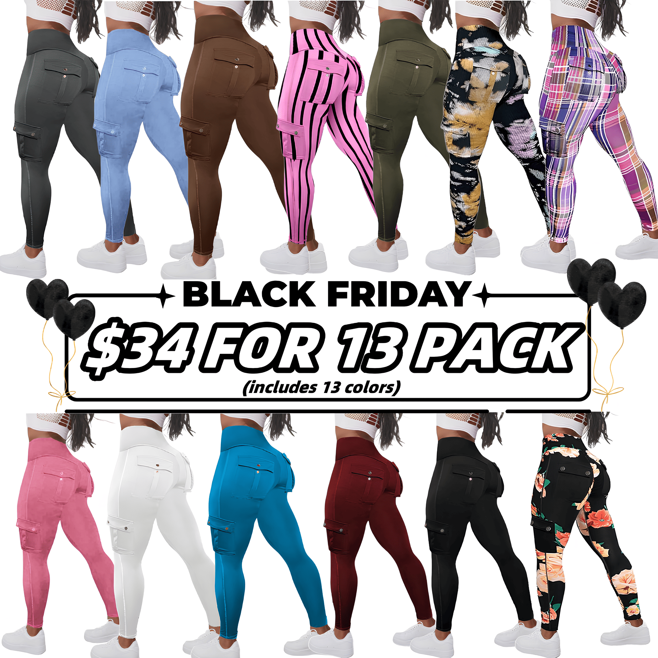 Last day promotion!High Waisted Butt Lifting Leggings with Flap Pant