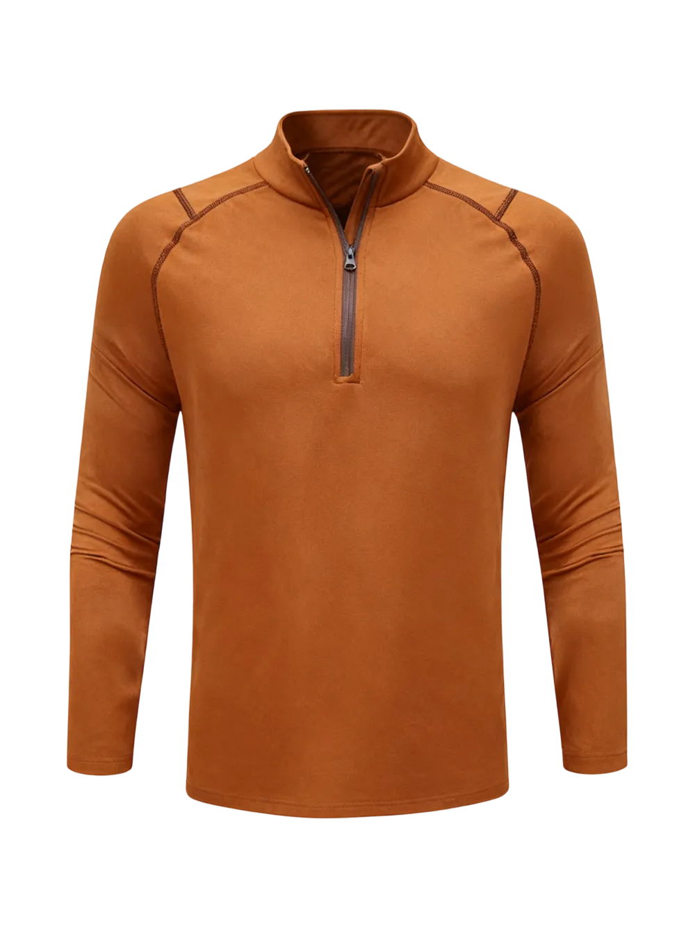 🔥Last Day 95% OFF🔥Men's Plain Zipper Mock Neck Sweatshirt