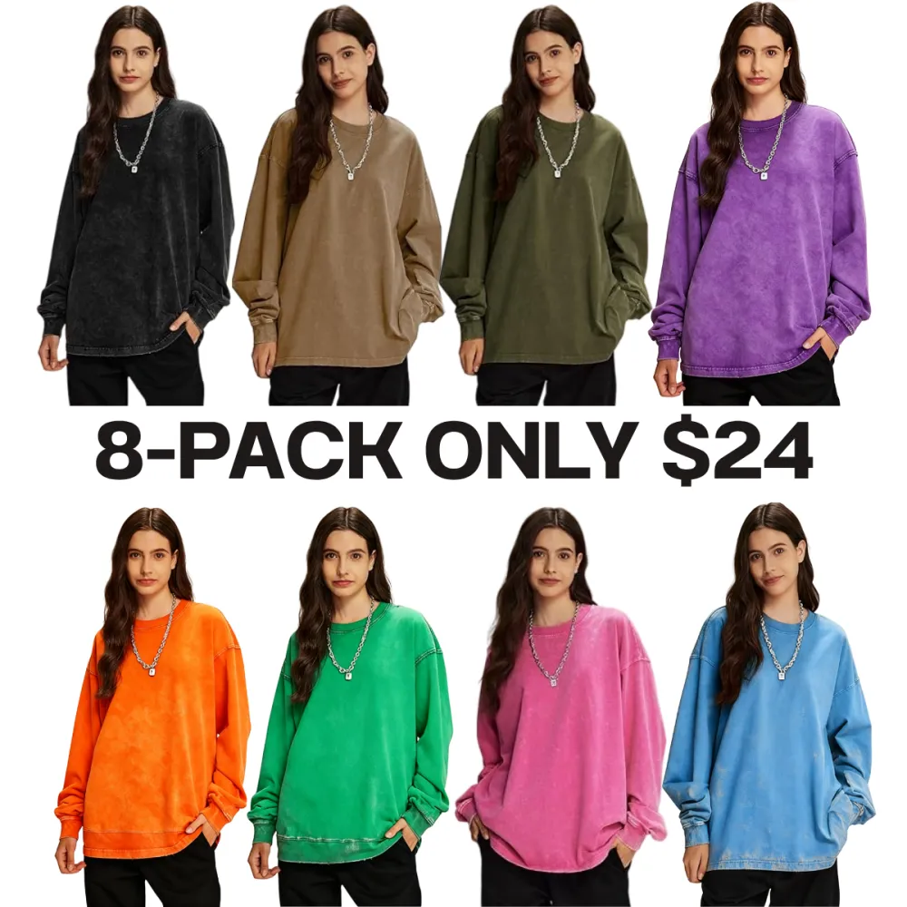 Women's Washed Long Sleeve T-Shirt
