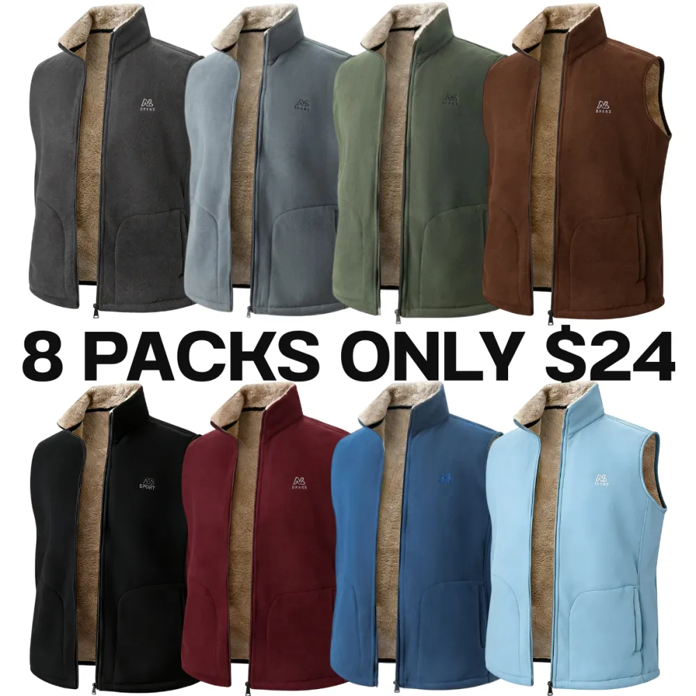 🔥Last Day 95% OFF🔥Men's Thick Fleece Lined Sleeveless Vest