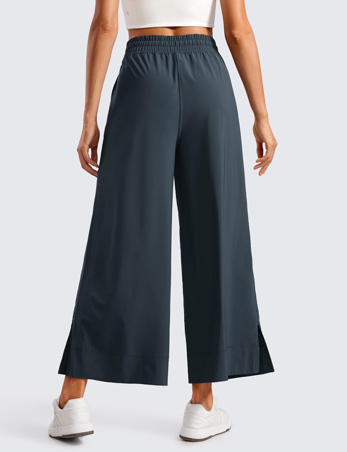 Lightweight Wide Leg Cropped Pants for Women 25