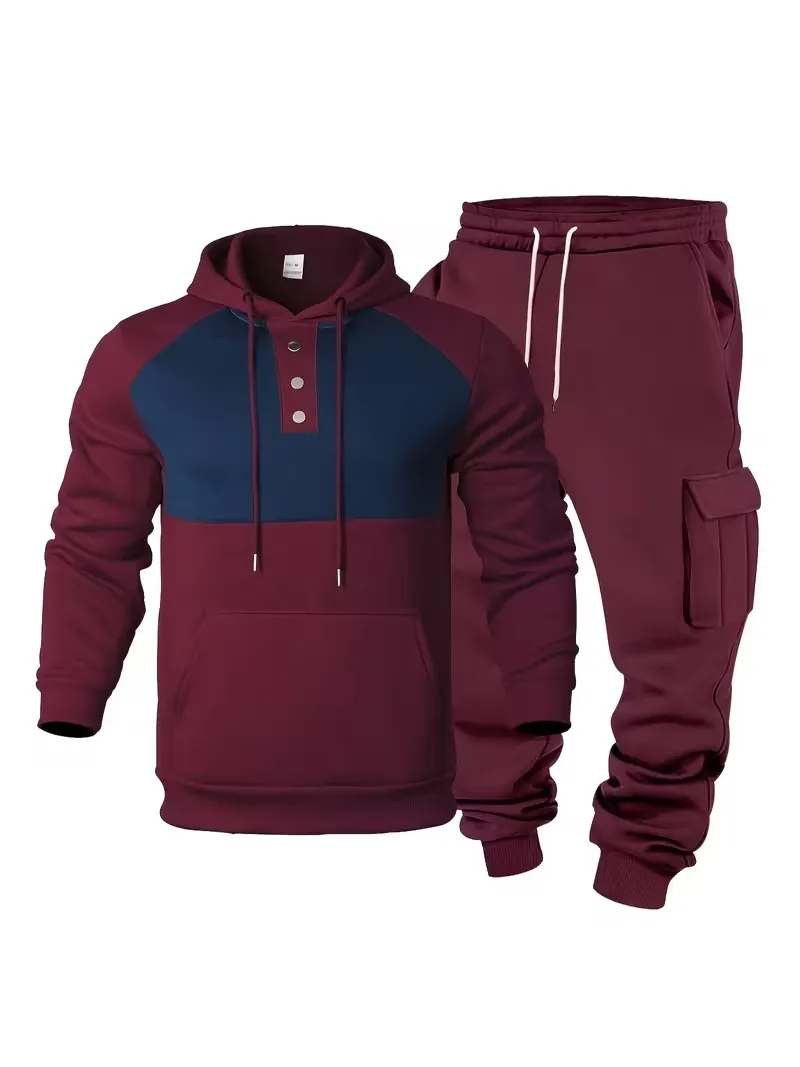 🔥Clearance sale!Men's Winter Fleece-Lined loose Casual Workwear Outfit with Multi-Pocket Jacket & Pants