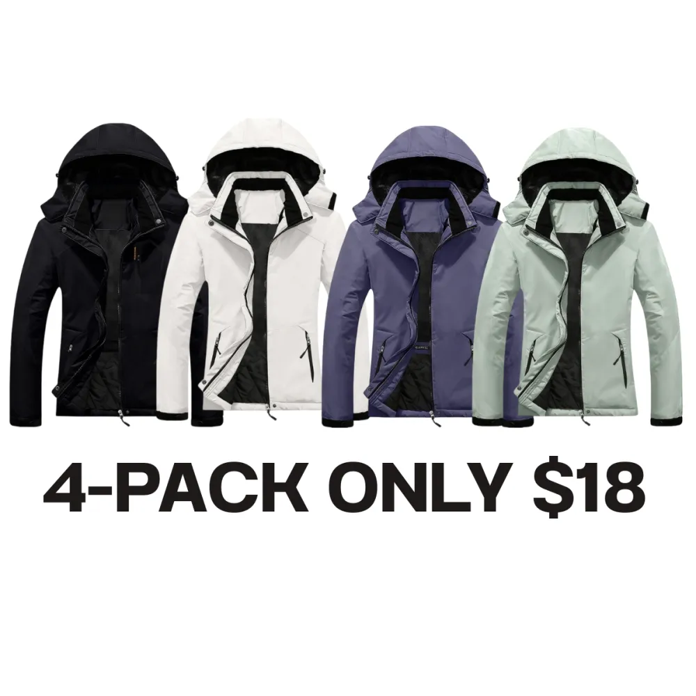 Women's Mountain Waterproof Ski Snow Jacket Rain Winter Jacket Coat Hooded Windproof Parka