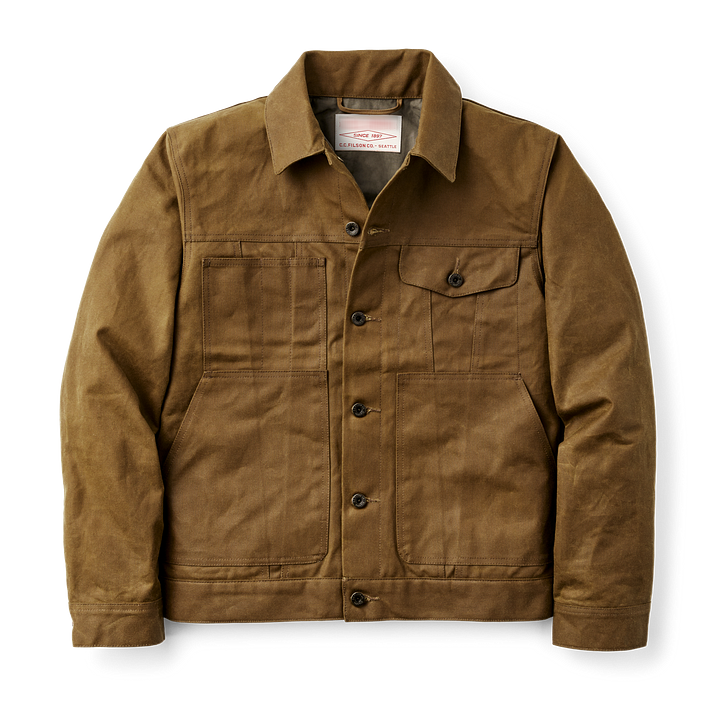 Tin Cloth Short Lined Cruiser Jacket - Mackinaw Wool Anorak - Tin Cloth Short Lined Cruiser Jacket