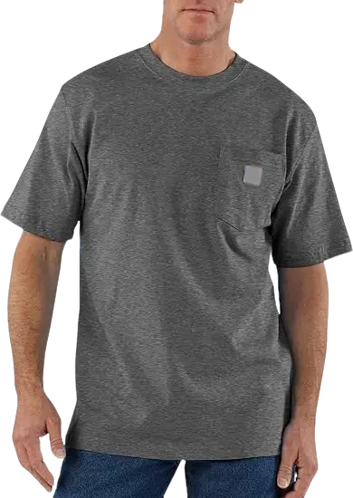 🔥  Men's  Workwear Loose Fit Heavyweight Short-Sleeve Pocket T-Shirt (Also Available in Big & Tall)
