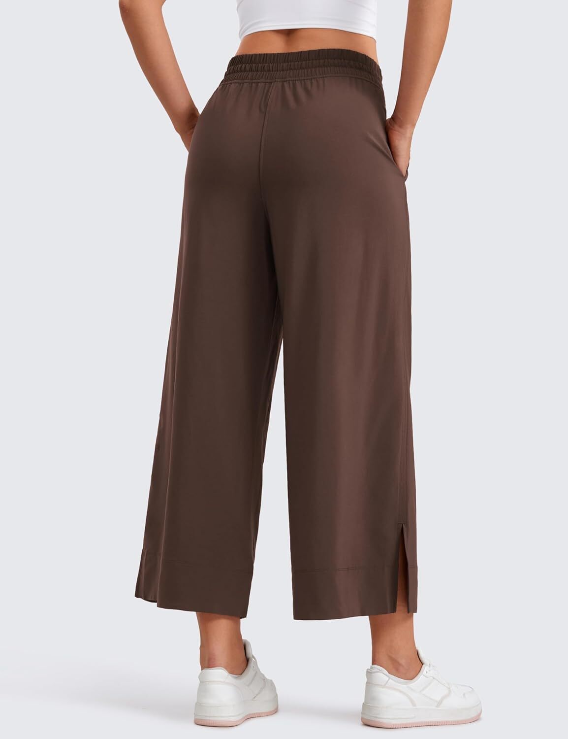 Lightweight Wide Leg Cropped Pants for Women 25