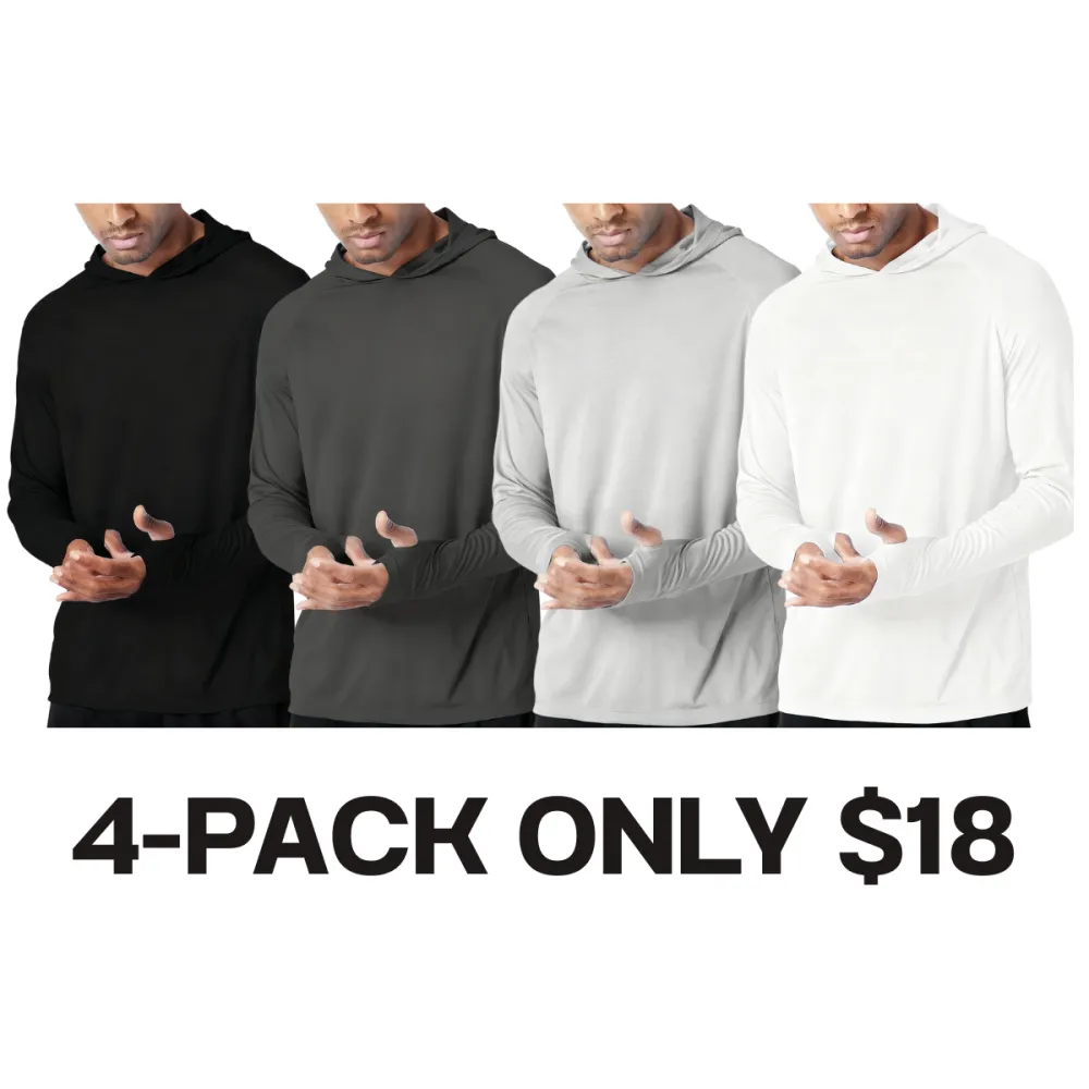 Men's Long Sleeve Sun Protection Shirt,UPF 50+