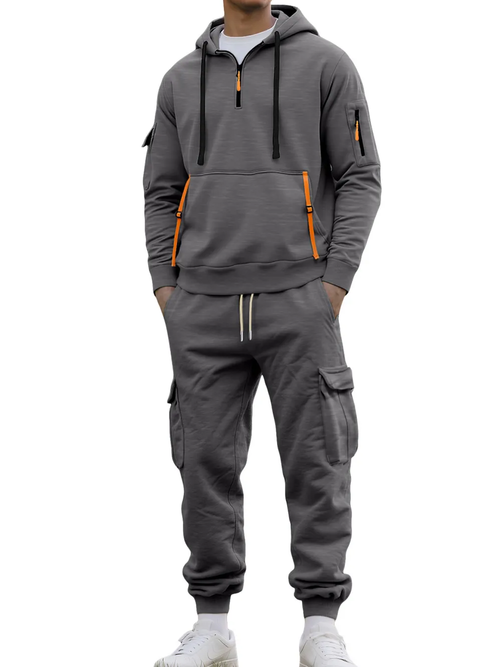 🔥Clearance sale!Men's autumn&winter hooded fashion sweatshirt with multiple pockets,