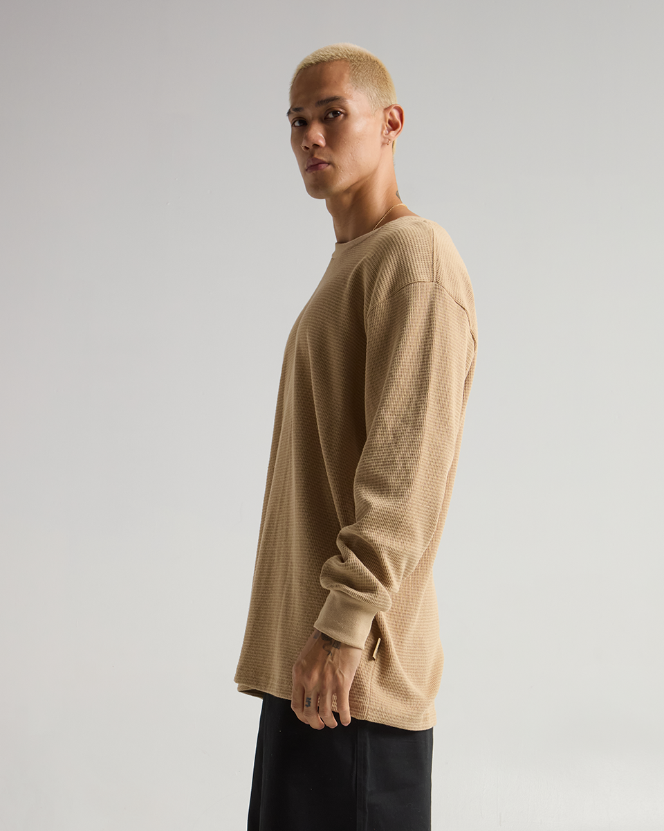 Christmas sale! 9.0oz Heavyweight Waffle Long Sleeve Therma