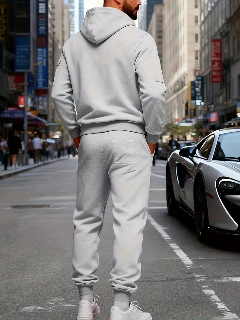 🔥Clearance sale!Men's Winter Fleece-Lined loose Casual Workwear Outfit with Multi-Pocket Jacket & Pants