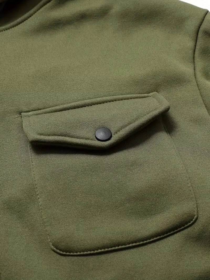 Clearance sale Men's sweatshirt with multiple pockets warm and stylish-Jacket & Pants