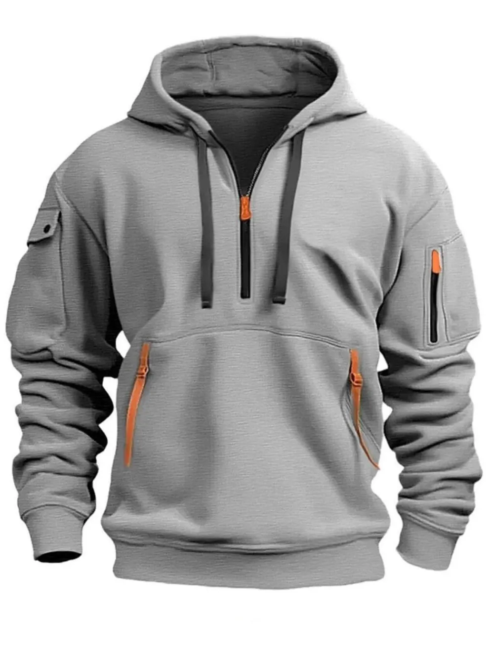 🔥Clearance sale!Men's autumn&winter hooded fashion sweatshirt with multiple pockets,