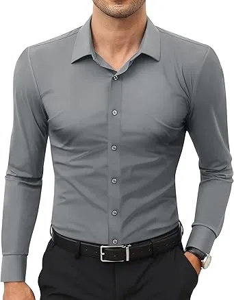 Men's Stretch Button-Down Shirt