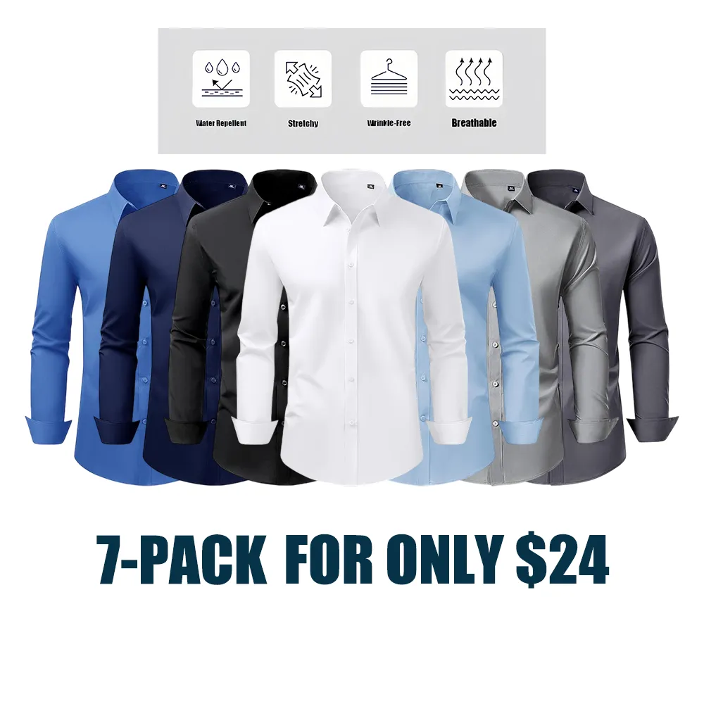Men's Anti-Stain Defense Dress Shirt