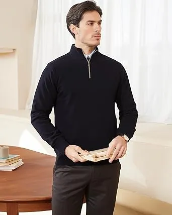🔥Last Day 95% OFF🔥Men's Quarter Zip Knit Sweater