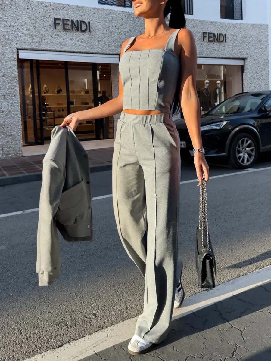 💥FACTORY SALE ⏰Women'S Stylish Vest Button Jacket Pants 3-Piece Set🔥Final Day Clearance!🛒