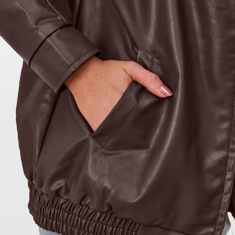 ⏰ CHRISTMAS HOT SALE! -🧥WOMEN'S FAUX SUEDE MOTORCYCLE JACKET OVERSIZED COAT FOR FALL & WINTER🔥FINAL DAY CLEARANCE!🛒