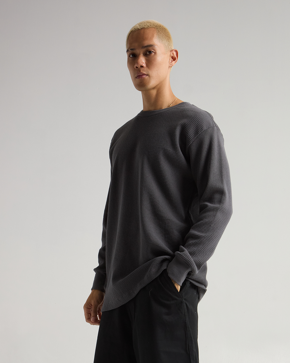 Christmas sale! 9.0oz Heavyweight Waffle Long Sleeve Therma