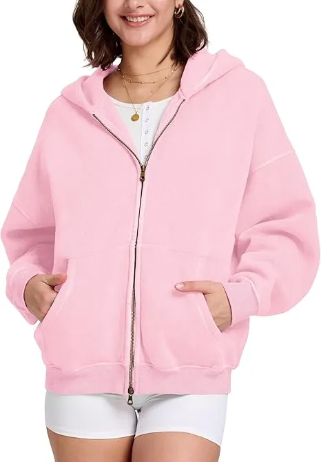 Women’s Washed Heavyweight Double Zipper Hoodie