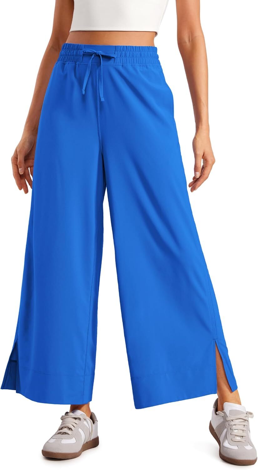 Lightweight Wide Leg Cropped Pants for Women 25