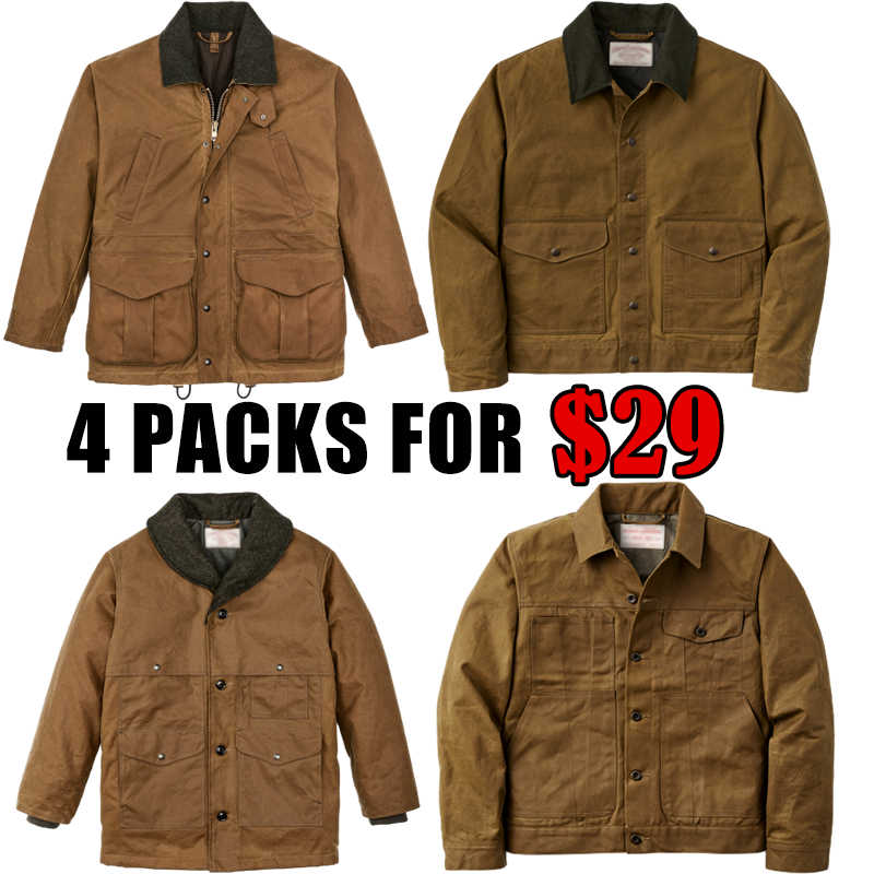 Tin Cloth Short Lined Cruiser Jacket - Mackinaw Wool Anorak - Tin Cloth Short Lined Cruiser Jacket