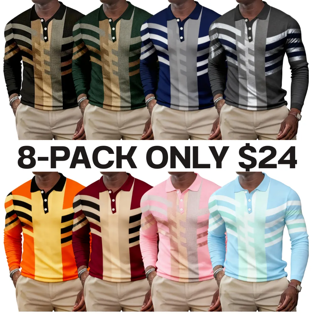 Men's fashionable casual sports Polo shirt
